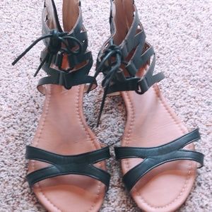 Lace up sandals